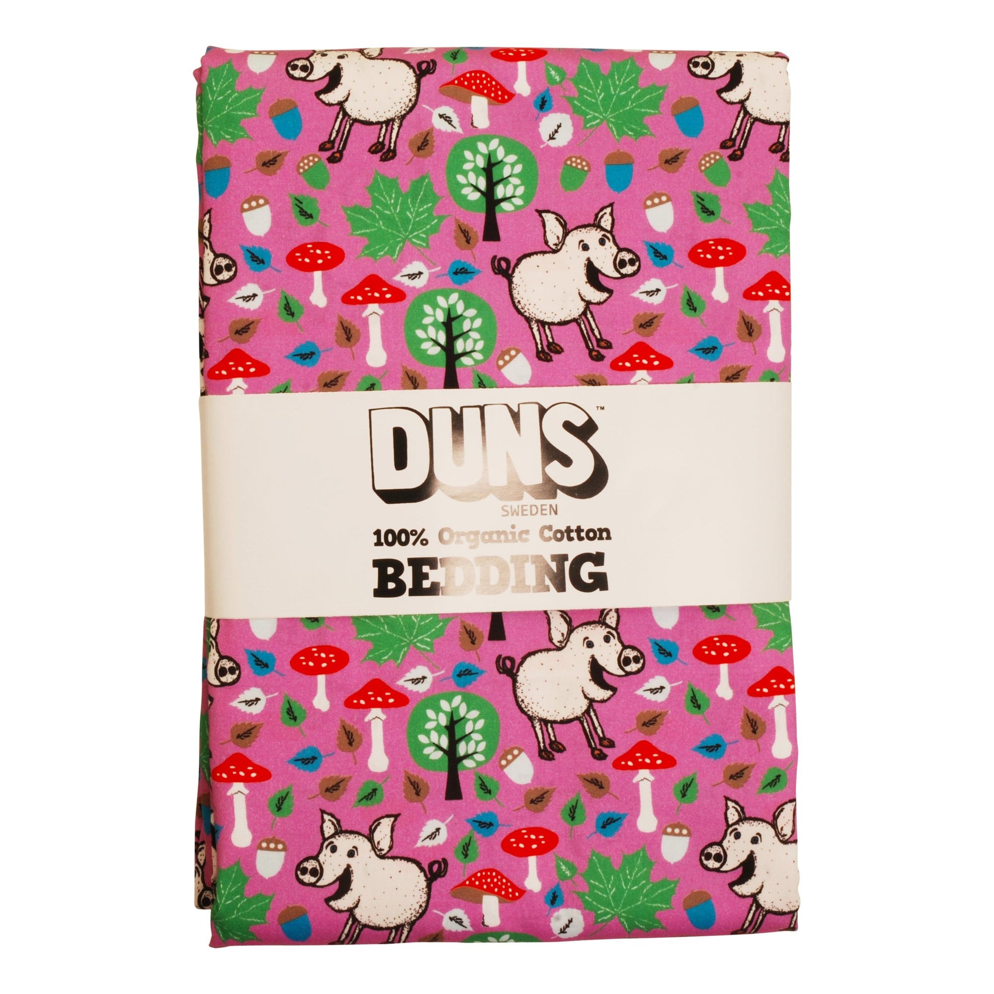 Pigs & Acorns Bedding in Violet Tulle - Duvet Cover & Pillow Case-Duns Sweden-Modern Rascals