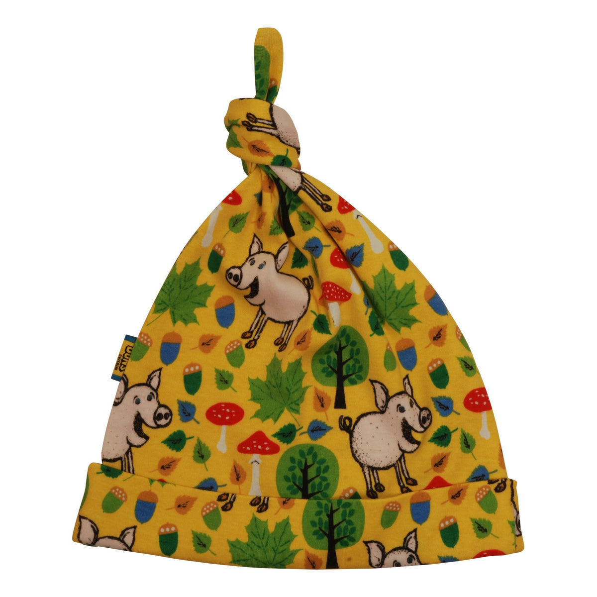 Pigs & Acorns - Lemon Chrome Knot Hat - 2 Left Size 45cm-Duns Sweden-Modern Rascals