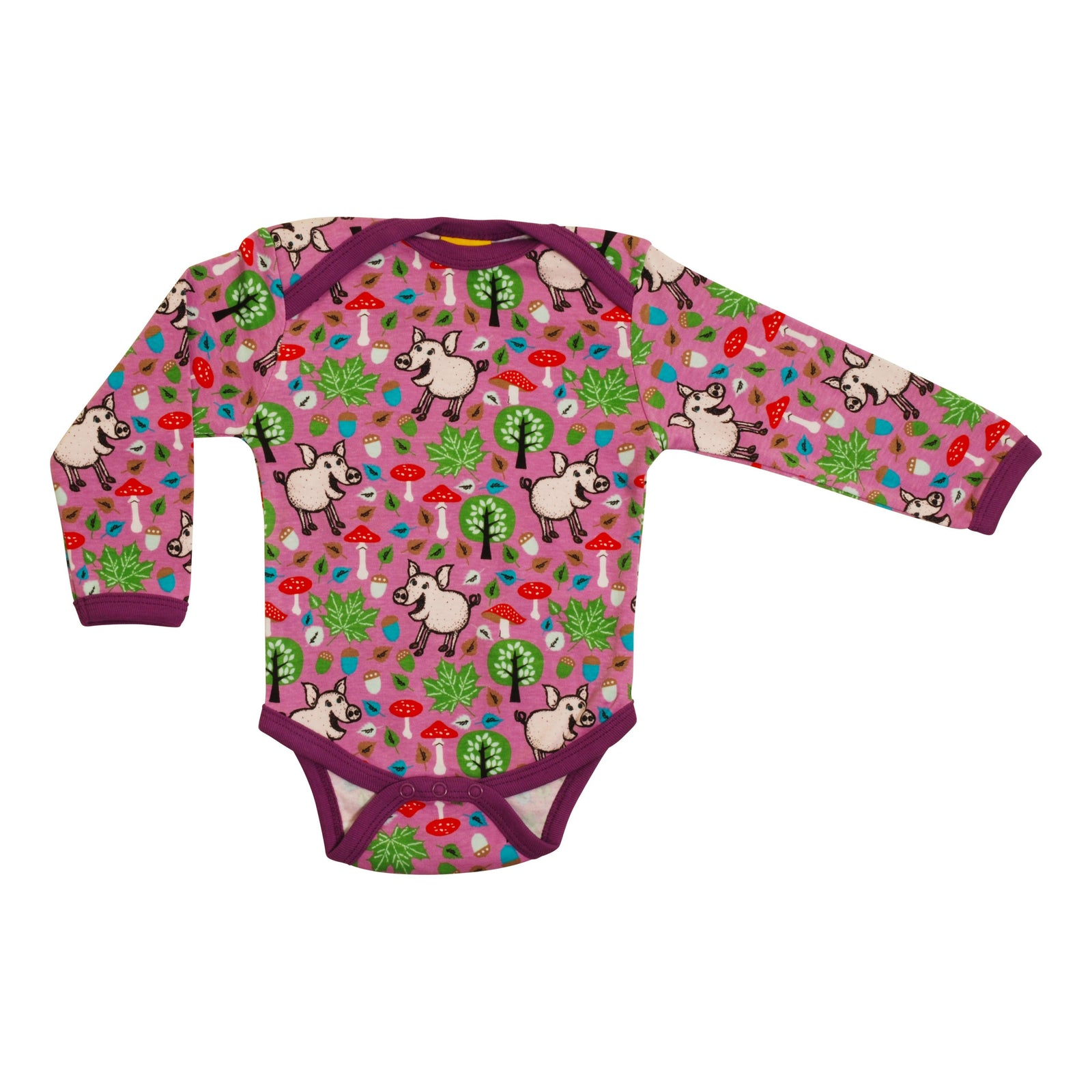 Pigs & Acorns - Violet Tulle Long Sleeve Onesie - 2 Left Size 4-6 & 12-18 months-Duns Sweden-Modern Rascals
