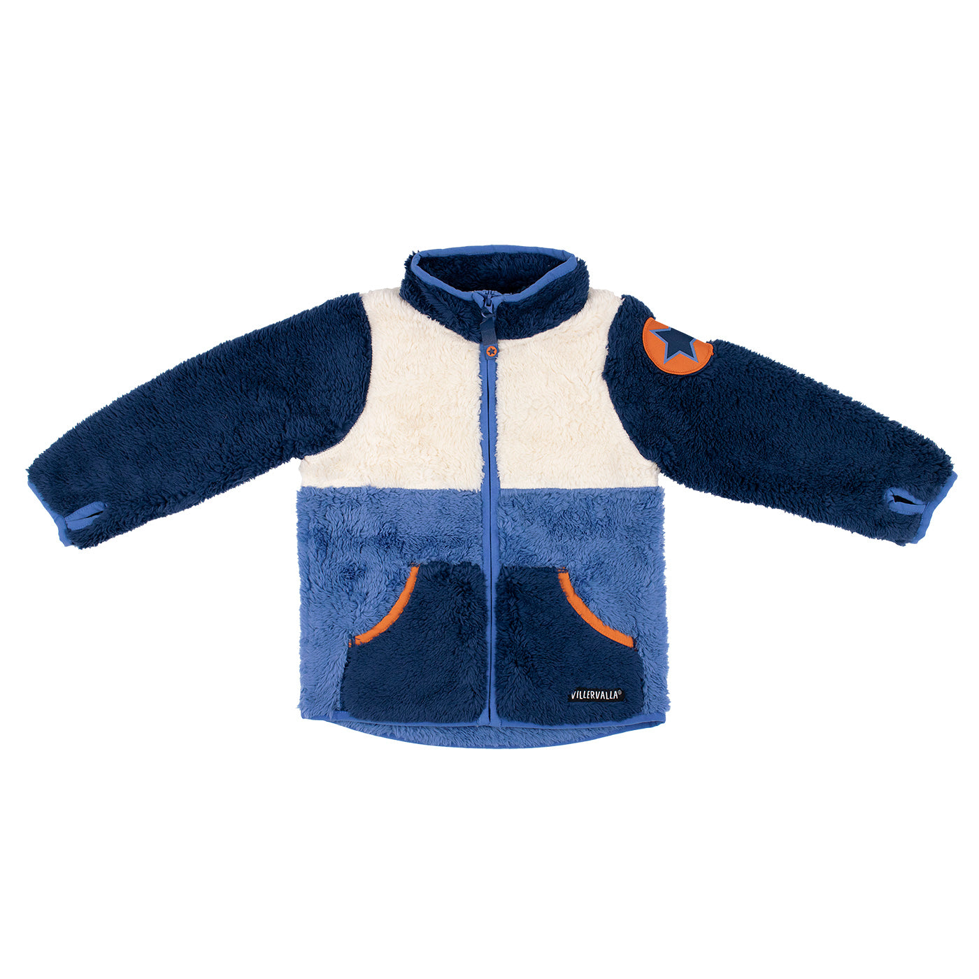 Pile Fleece Colourblock Sweater - Nautic / Pacific-Villervalla-Modern Rascals