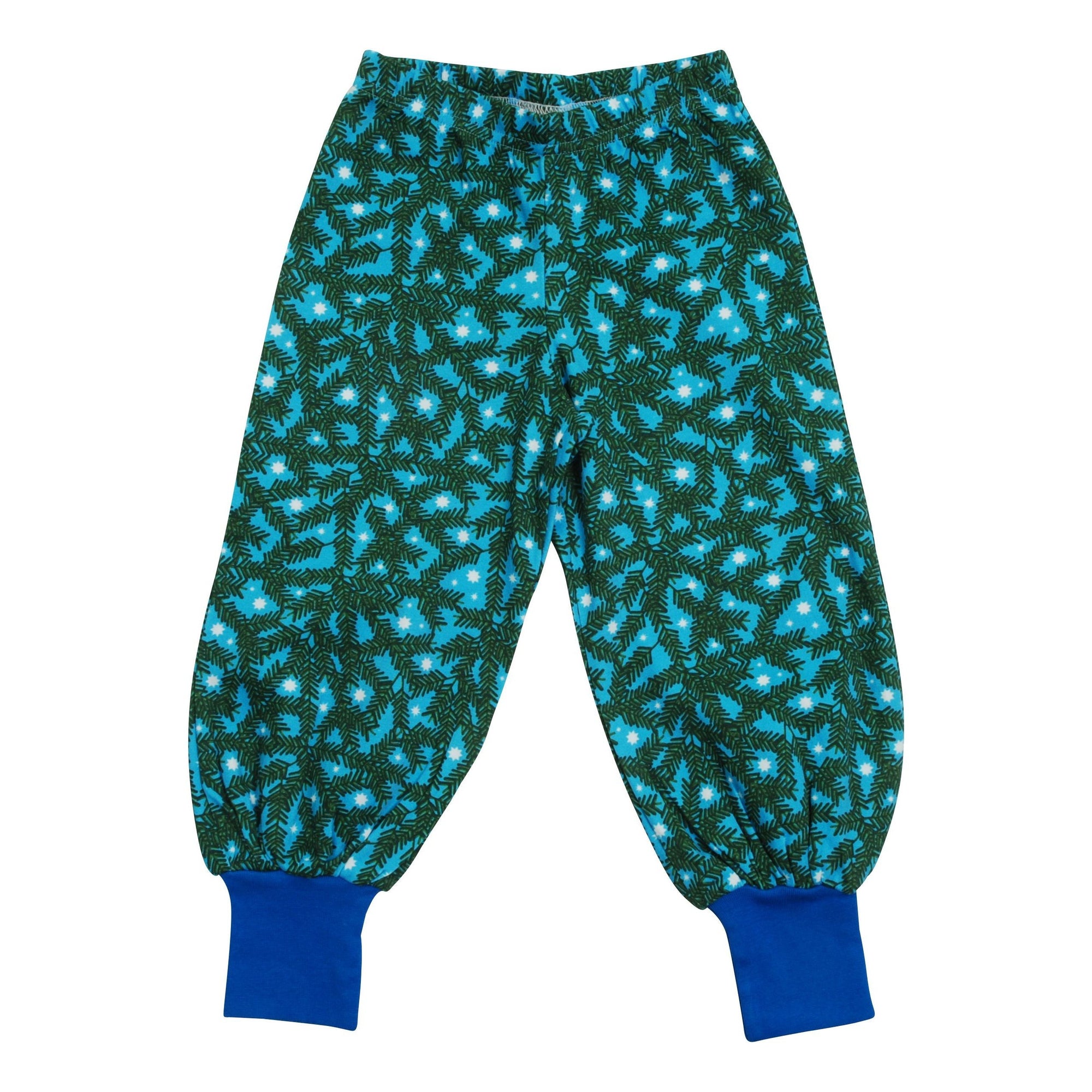 Pine Needle Blue Baggy Pants-Duns Sweden-Modern Rascals