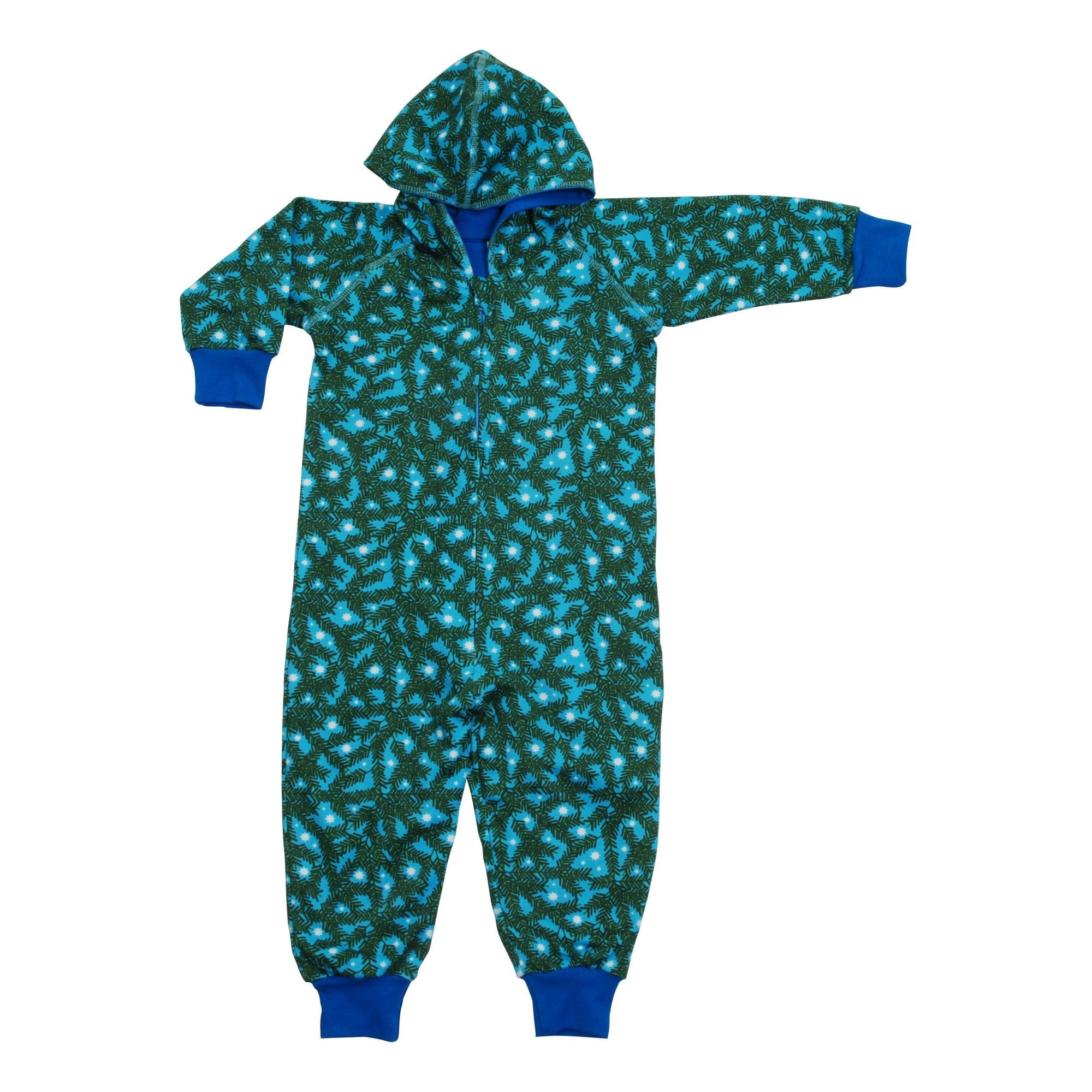 Pine Needle Blue Hooded Lined Suit-Duns Sweden-Modern Rascals