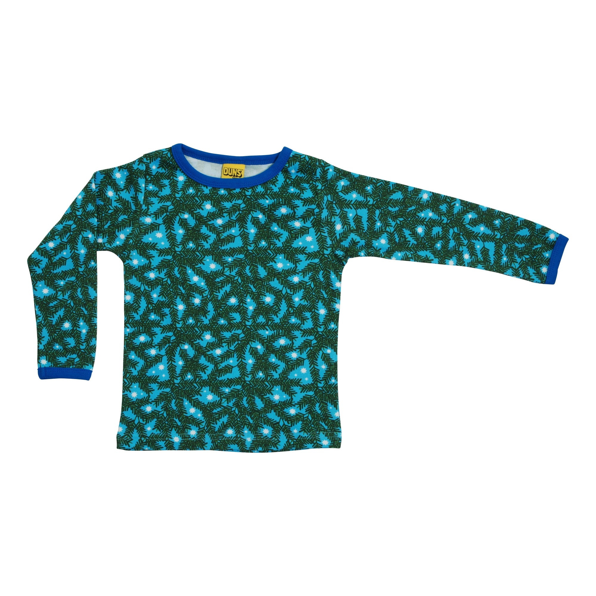 Pine Needle Blue Long Sleeve Shirt-Duns Sweden-Modern Rascals