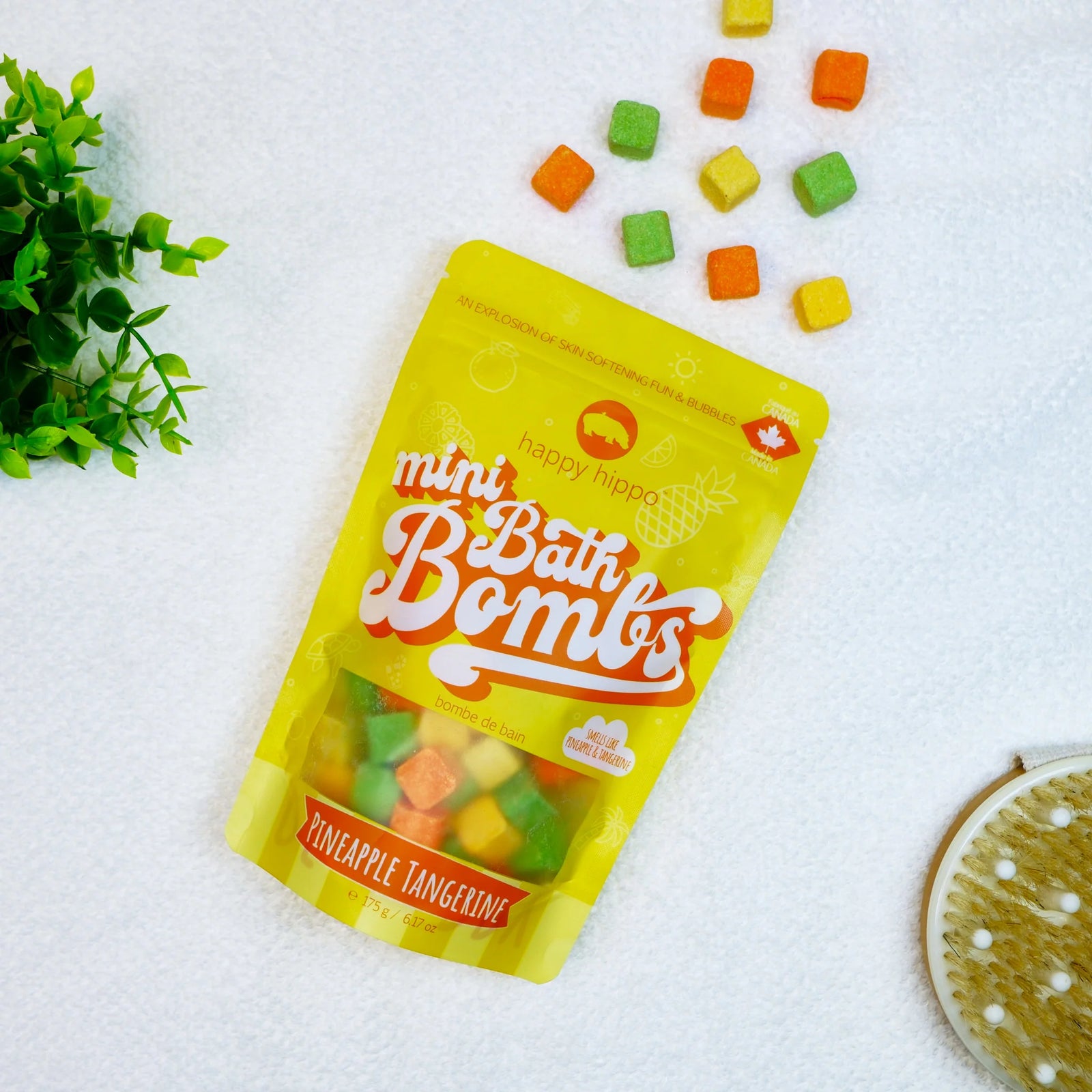 Pineapple Tangerine Mini Bath Bombs-Happy Hippo Bath Co.-Modern Rascals