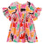 Pink Abstract Short Sleeve Romantic Dress - 2 Left Size 2-4 & 4-6 years-KuKuKid-Modern Rascals