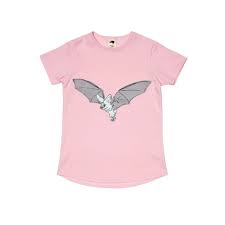 Pink Bats - Glow in the Dark Short Sleeve Shirt - 1 Left Size 1-2 years-Mullido-Modern Rascals