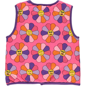 Pink Flower Reversible Vest-Smafolk-Modern Rascals