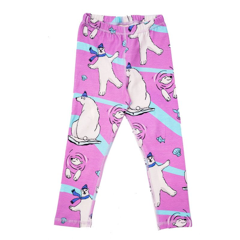 Pink Polar Bear Leggings - 2 Left Size 2-4 & 8-10 years-Mullido-Modern Rascals