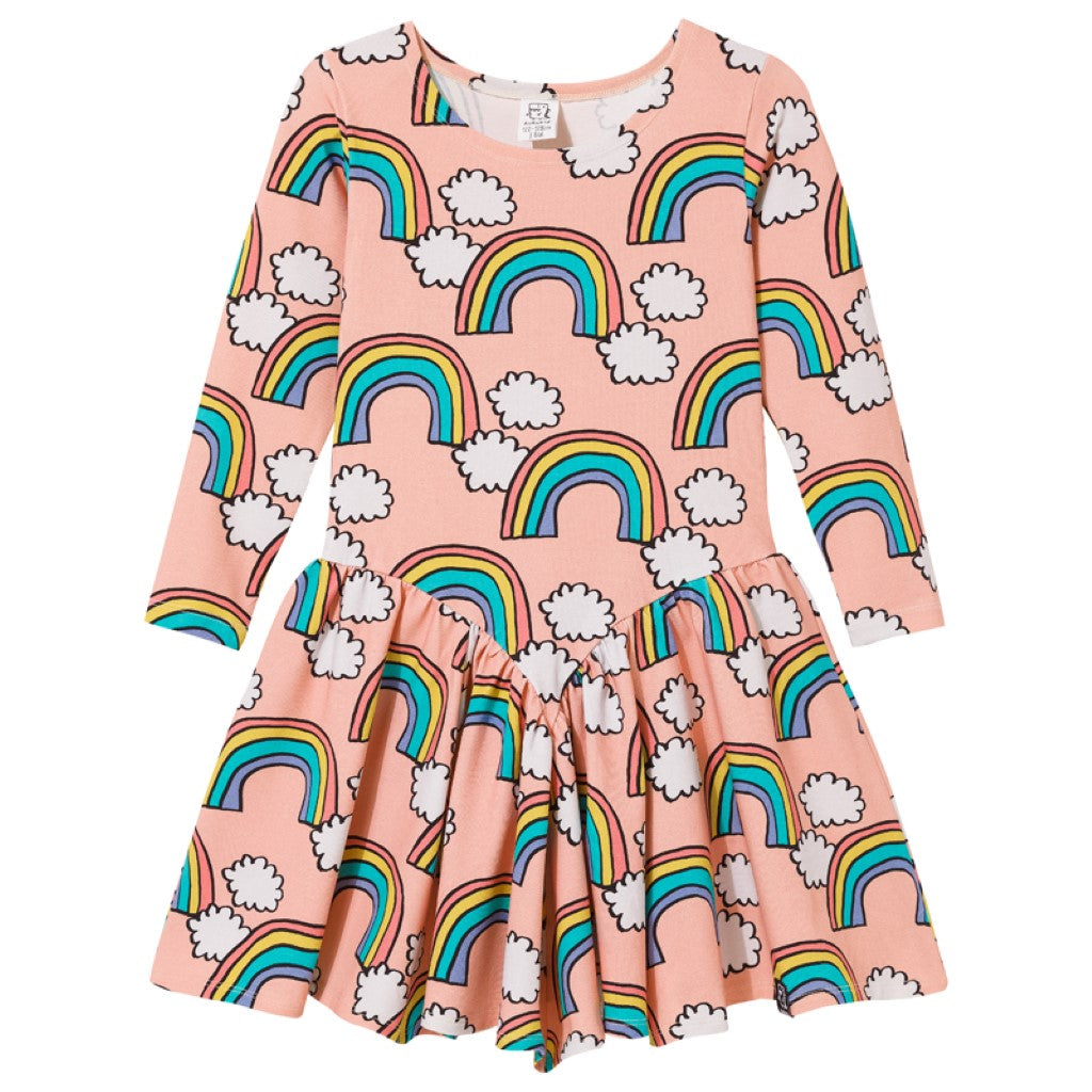 Pink Rainbow Ballerina Dress-KuKuKid-Modern Rascals