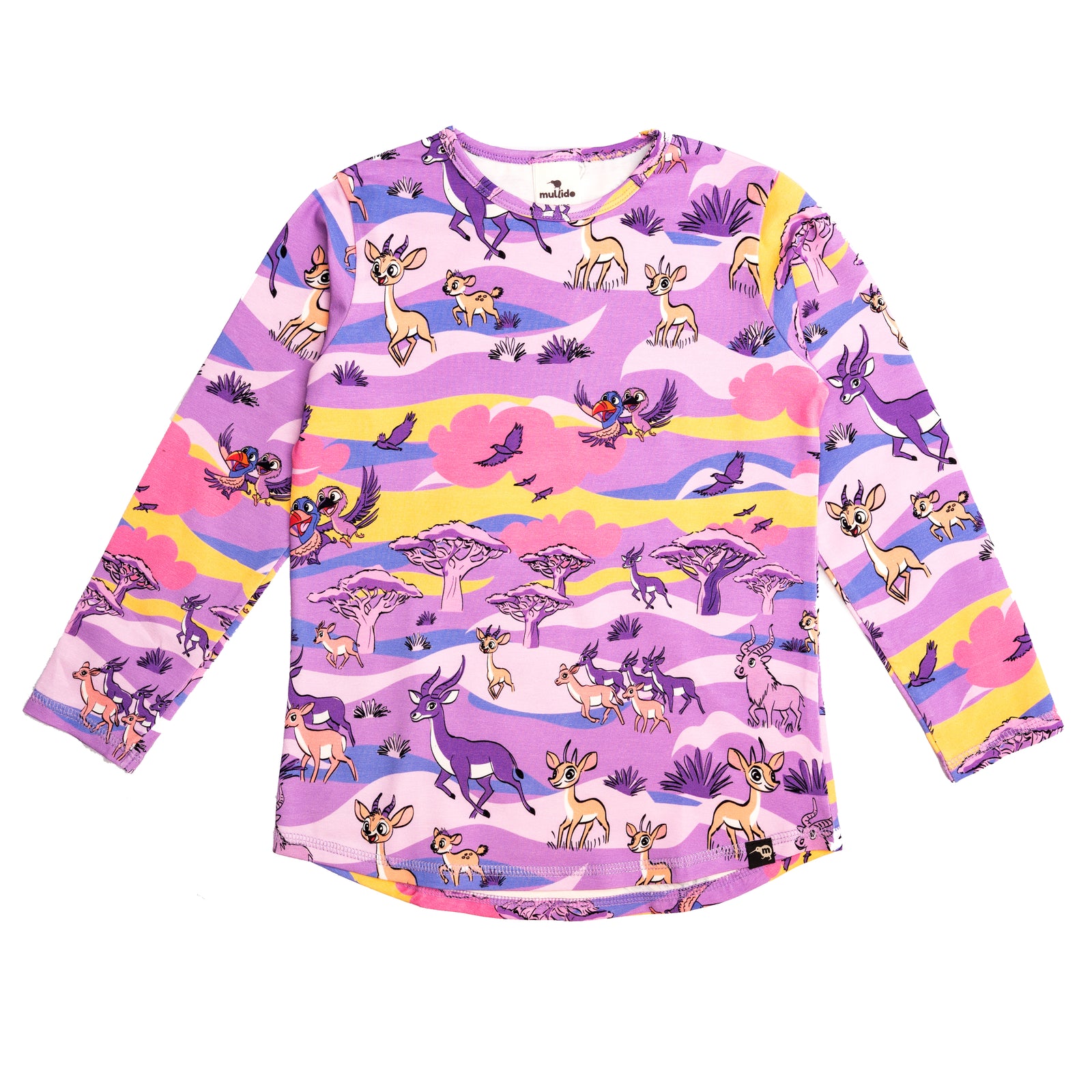 Pink Savanna Long Sleeve Shirt-Mullido-Modern Rascals