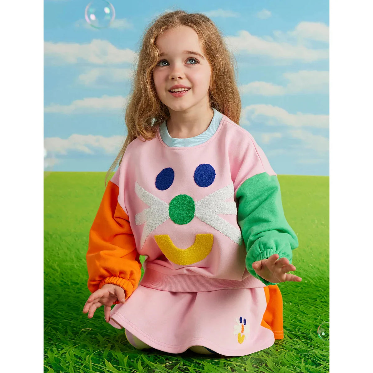 Pink Sweatshirt - 2 Left Size 3 & 4 years-Halcyon Nights-Modern Rascals