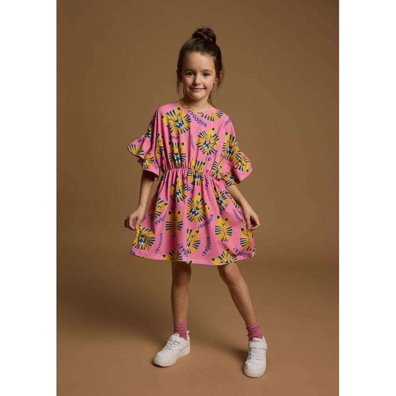 Pink Tigers Short Sleeve Romantic Dress - 2 Left Size 6-8 & 10-12 years-KuKuKid-Modern Rascals
