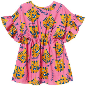Pink Tigers Short Sleeve Romantic Dress - 2 Left Size 6-8 & 10-12 years-KuKuKid-Modern Rascals