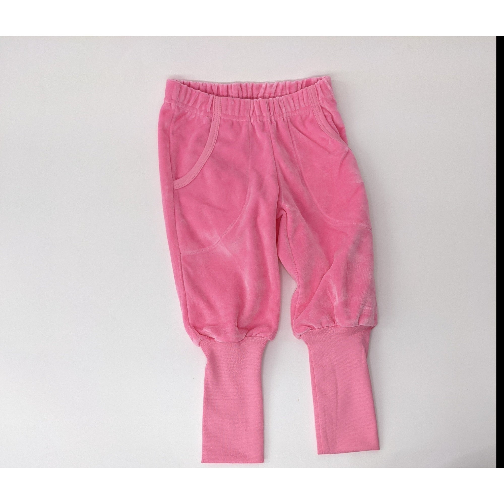 Pink Velour Pants - 1 Left Size 8-10 years-Naperonuttu-Modern Rascals