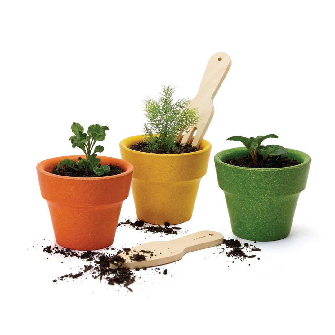 Plant Pots Trio-PlanToys-Modern Rascals