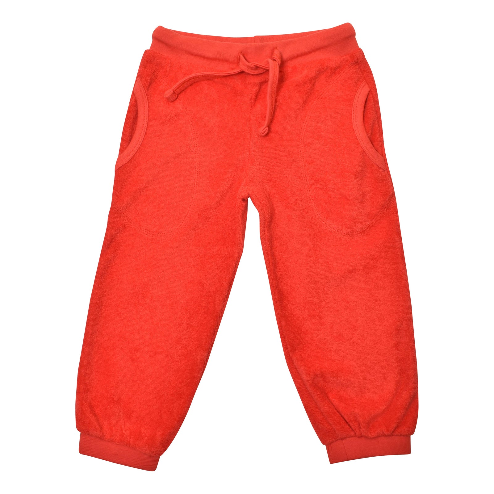 Pompeian Red Terry Trousers-Duns Sweden-Modern Rascals