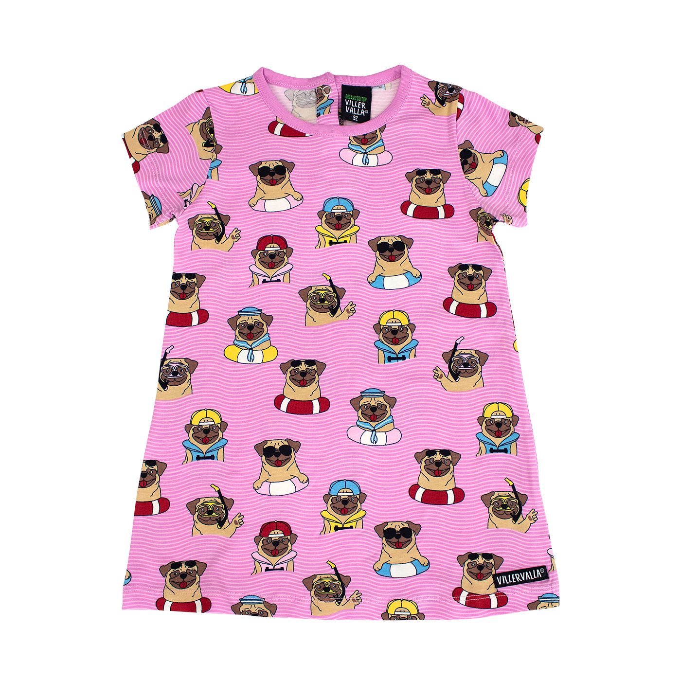 Pool Dogs Short Sleeve Dress - Blossom - 2 Left Size 2-3 & 8-9 years-Villervalla-Modern Rascals