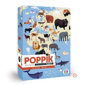 Poppik Discovery Puzzle - 500 pieces - Animals-Poppik-Modern Rascals