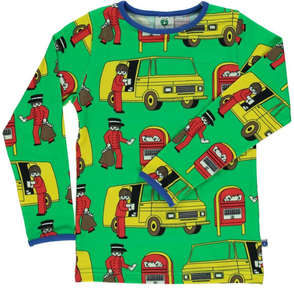 Post Long Sleeve Shirt - Apple Green - 2 Left Size 9-10 years-Smafolk-Modern Rascals