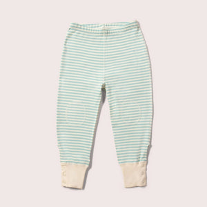 Powder Blue Striped Extra Long Adaptive Joggers - 2 Left Size 18-24 months & 3-4 years-Little Green Radicals-Modern Rascals
