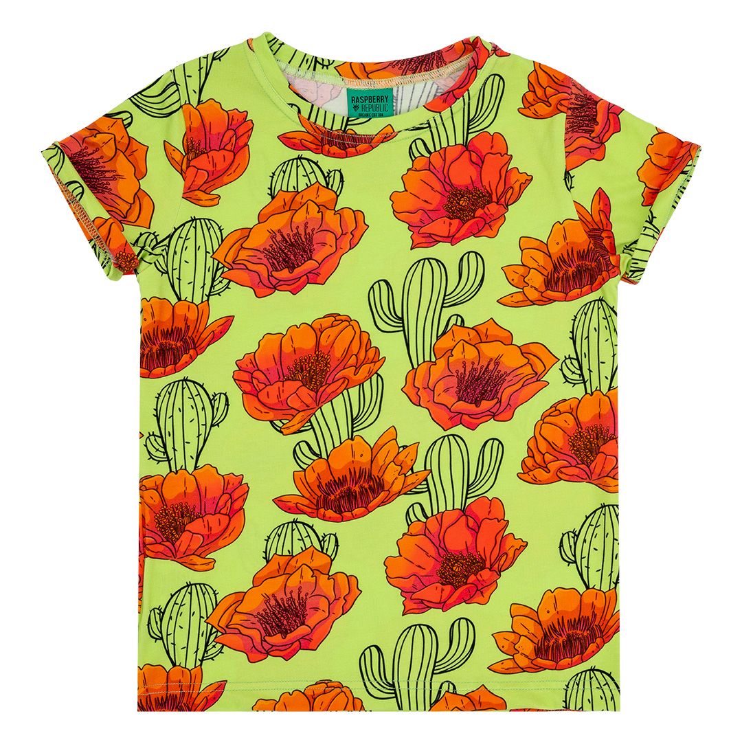 Prickly Pear Short Sleeve Shirt-Raspberry Republic-Modern Rascals