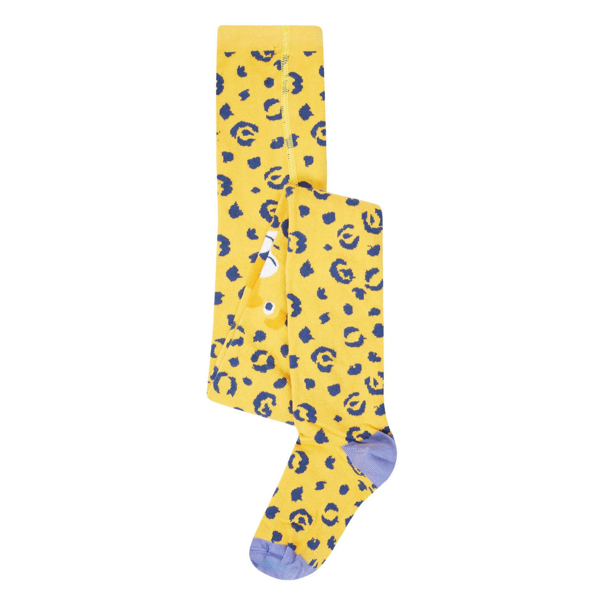 Primrose/Leopard Norah Tights - 1 Left Size 4-6 years-Frugi-Modern Rascals