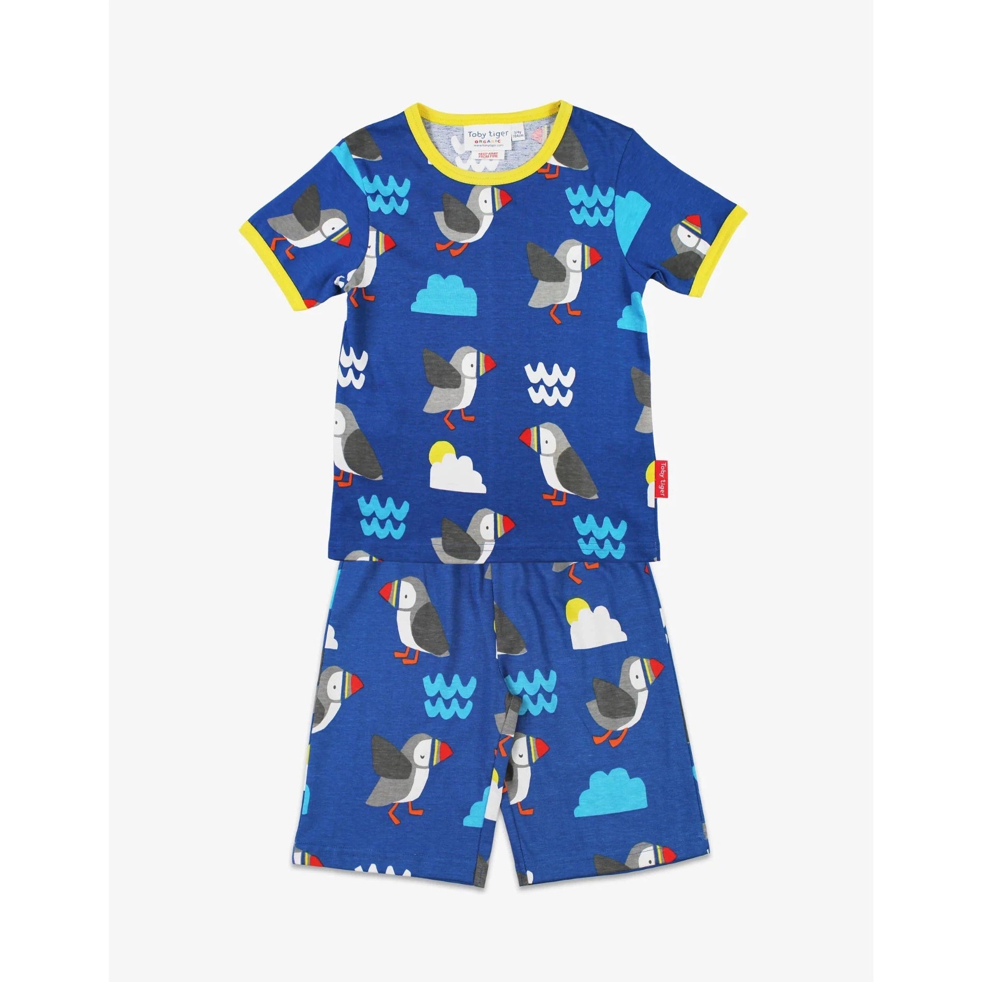 Puffin Short Sleeve Shirt and Shorts / PJ Set - 2 Left Size 4-5 & 5-6 years-Toby Tiger-Modern Rascals