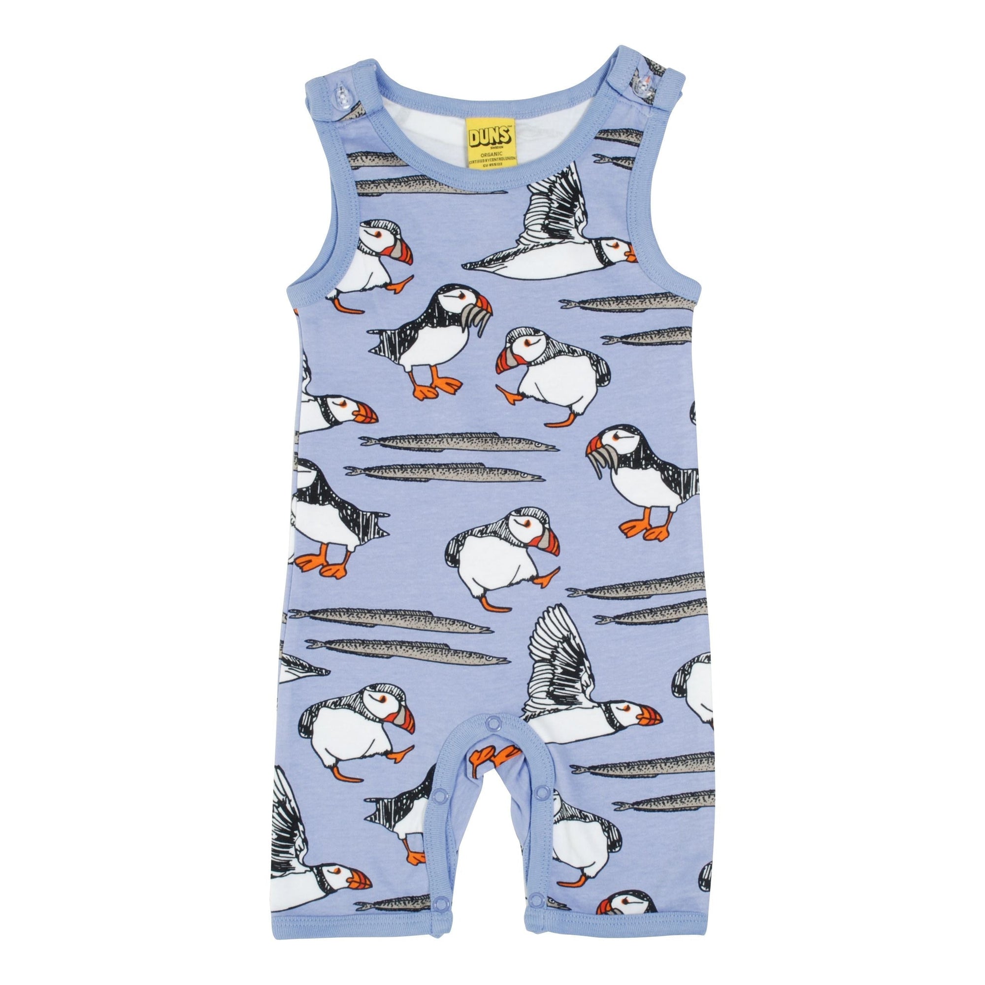 Puffins - Easter Egg Summer Dungarees - 2 Left Size 1-2 months & 6-7 years-Duns Sweden-Modern Rascals