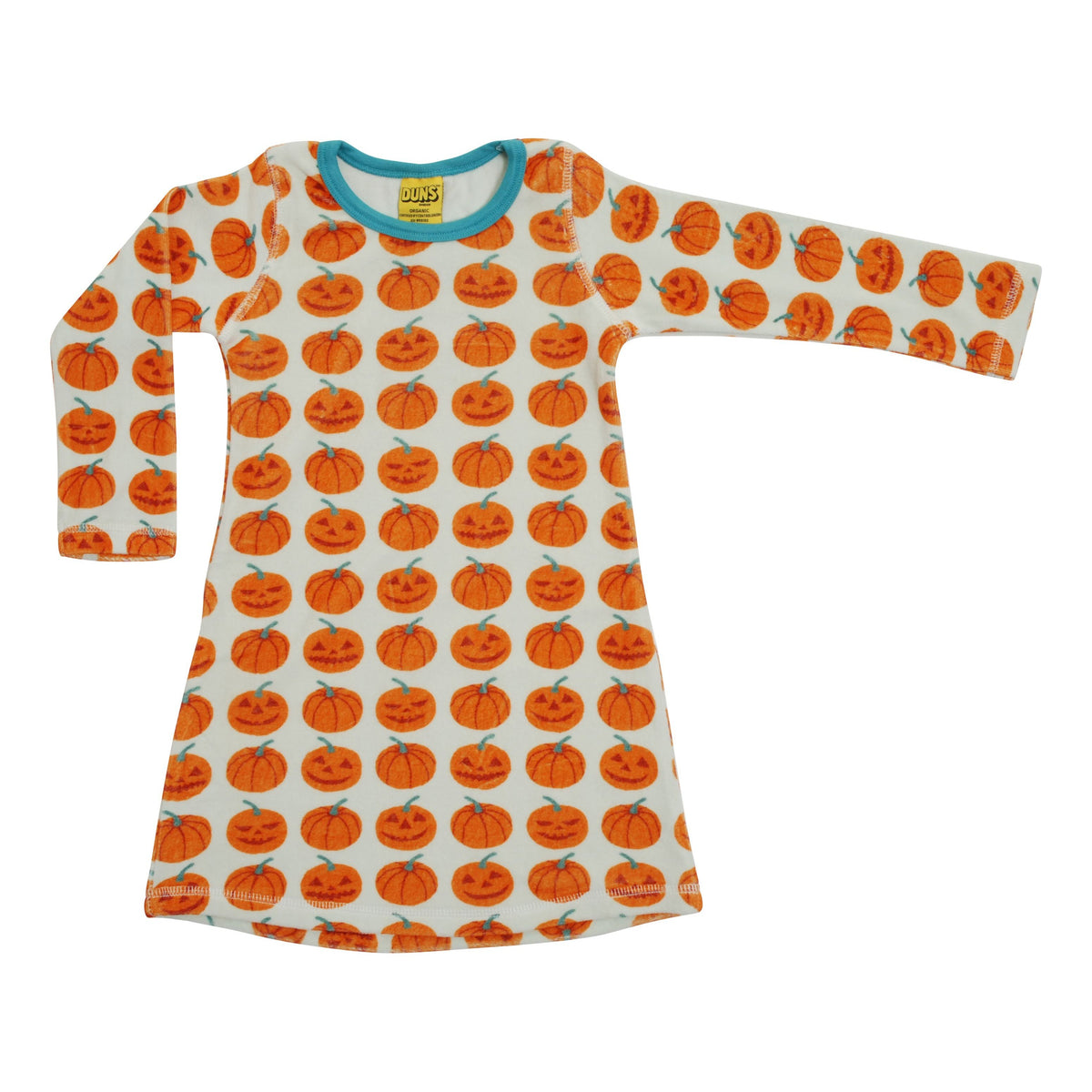 Pumpkins Velour Long Sleeve Dress - 1 Left Size 10-12 years-Duns Sweden-Modern Rascals