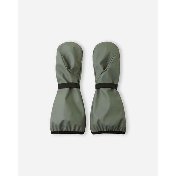 Puro Waterproof Rain Mittens with Lining - Greyish Green-Reima-Modern Rascals