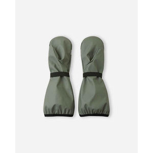 Puro Waterproof Rain Mittens with Lining - Greyish Green-Reima-Modern Rascals
