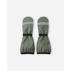Puro Waterproof Rain Mittens with Lining - Greyish Green-Reima-Modern Rascals