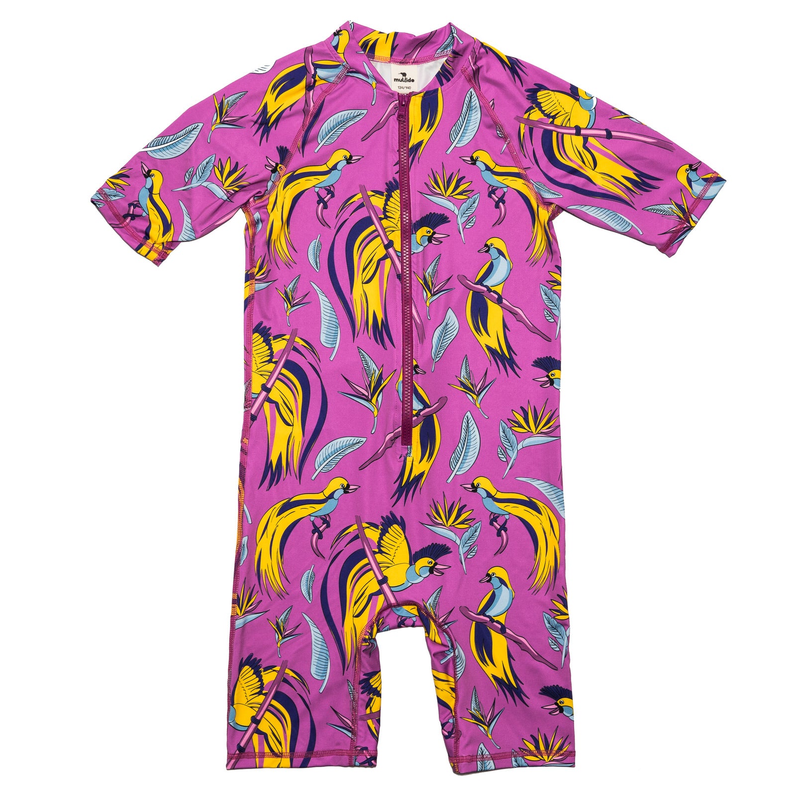 Purple Bird of Paradise Swimsuit - 2 Left Size 4-6 & 6-8 years-Mullido-Modern Rascals