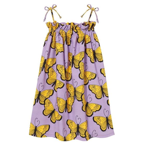 Purple Butterflies Stripe Dress - 2 Left Size 2-4 & 10-12 years-KuKuKid-Modern Rascals