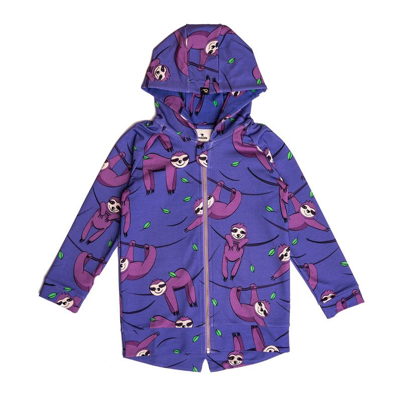 Purple Sloth Hoodie - 1 Left Size 2-4 years-Mullido-Modern Rascals