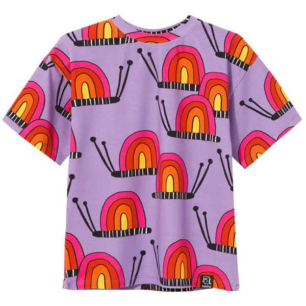 Purple Snails Short Sleeve Shirt-KuKuKid-Modern Rascals