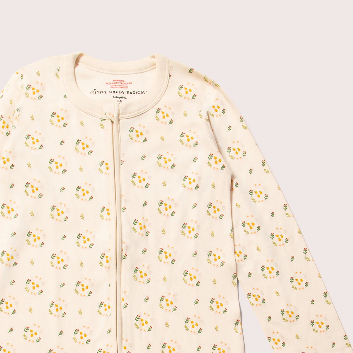 Quince Flowers Adaptive 2-Way Zip Suit-Little Green Radicals-Modern Rascals