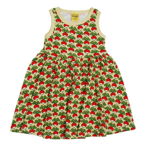 Radish - Beechnut Sleeveless Dress With Gathered Skirt - 1 Left Size 6-7 years-Duns Sweden-Modern Rascals