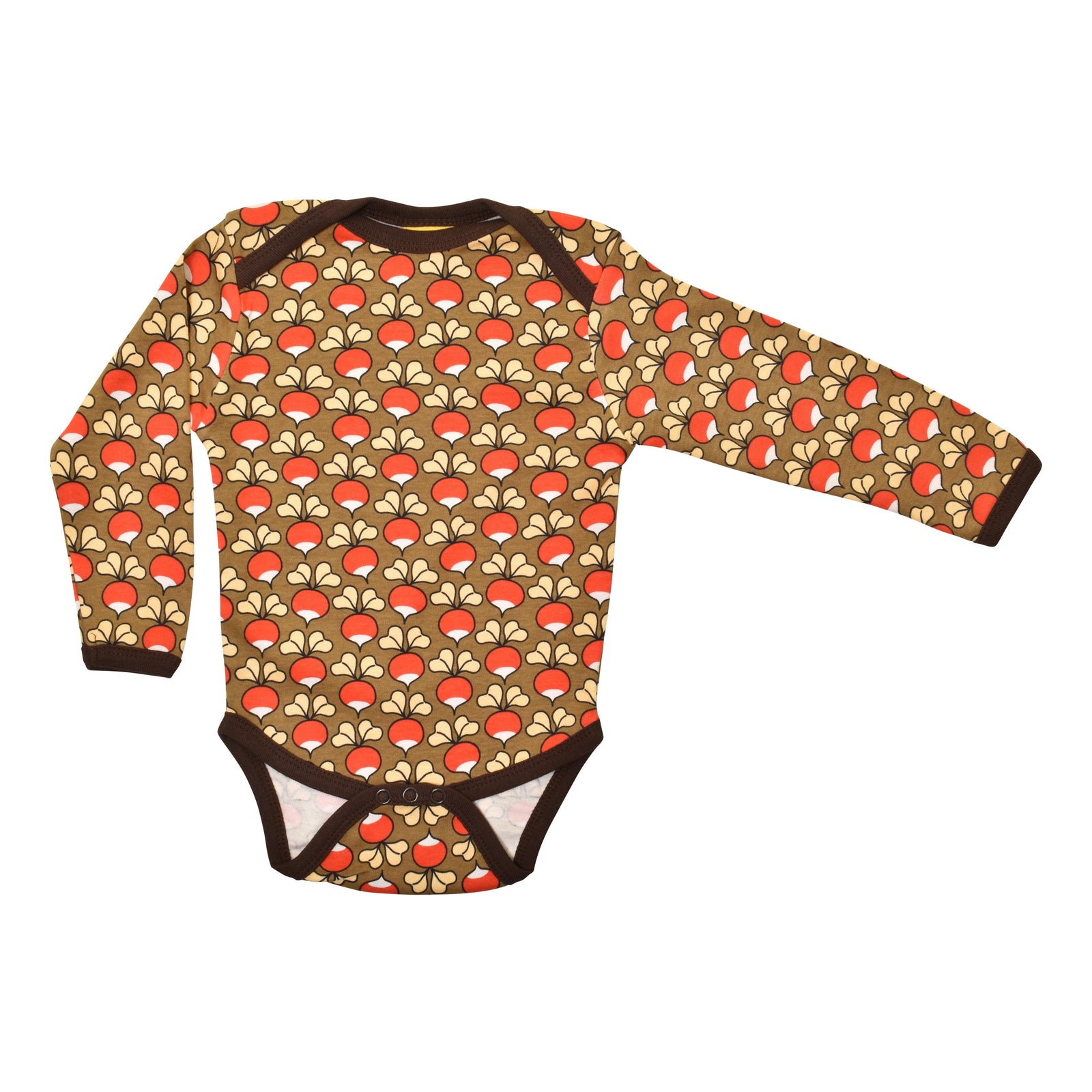 Radish - Brown Long Sleeve Onesie - Autumn 26 Edition-Duns Sweden-Modern Rascals