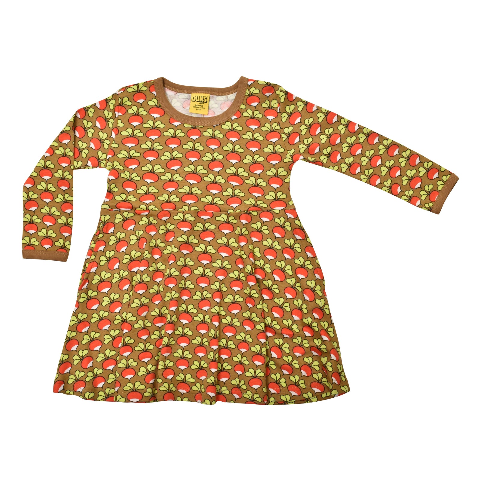 Radish - Brown Long Sleeve Skater Dress-Duns Sweden-Modern Rascals