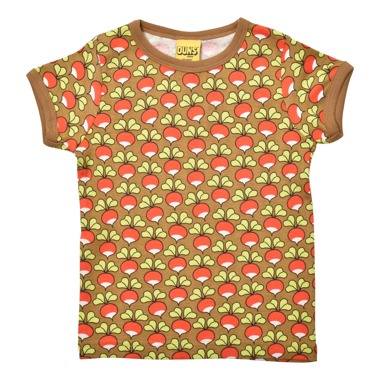 Radish - Brown Short Sleeve Shirt - 2 Left Size 3-4 years-Duns Sweden-Modern Rascals