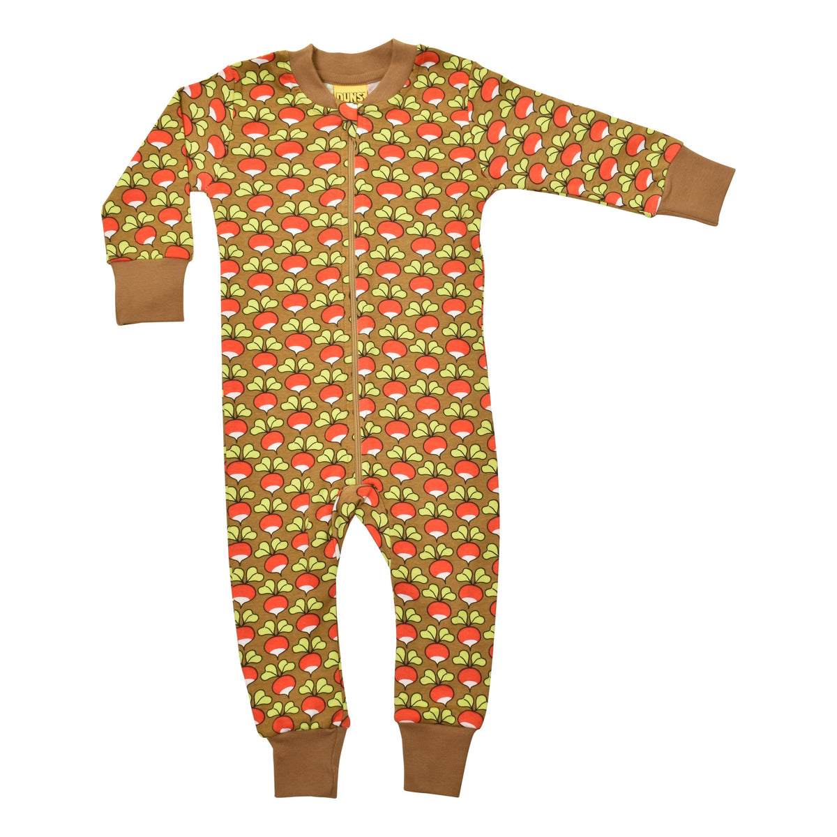 Radish - Brown Zippersuit - 2 Left Size 3-6 & 9-12 months-Duns Sweden-Modern Rascals