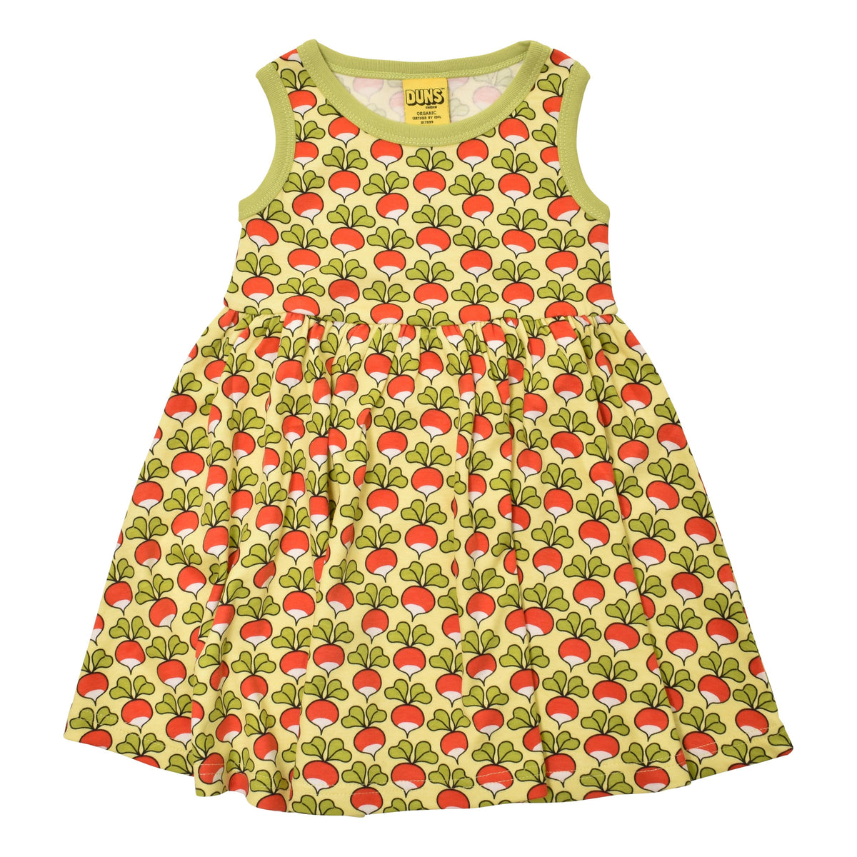 Radish - Citron Sleeveless Dress With Gathered Skirt-Duns Sweden-Modern Rascals
