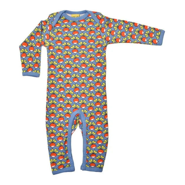 Radish - Marina Blue Long Sleeve Long Legged Suit - 2 Left Size 6-9 & 18-24 months-Duns Sweden-Modern Rascals