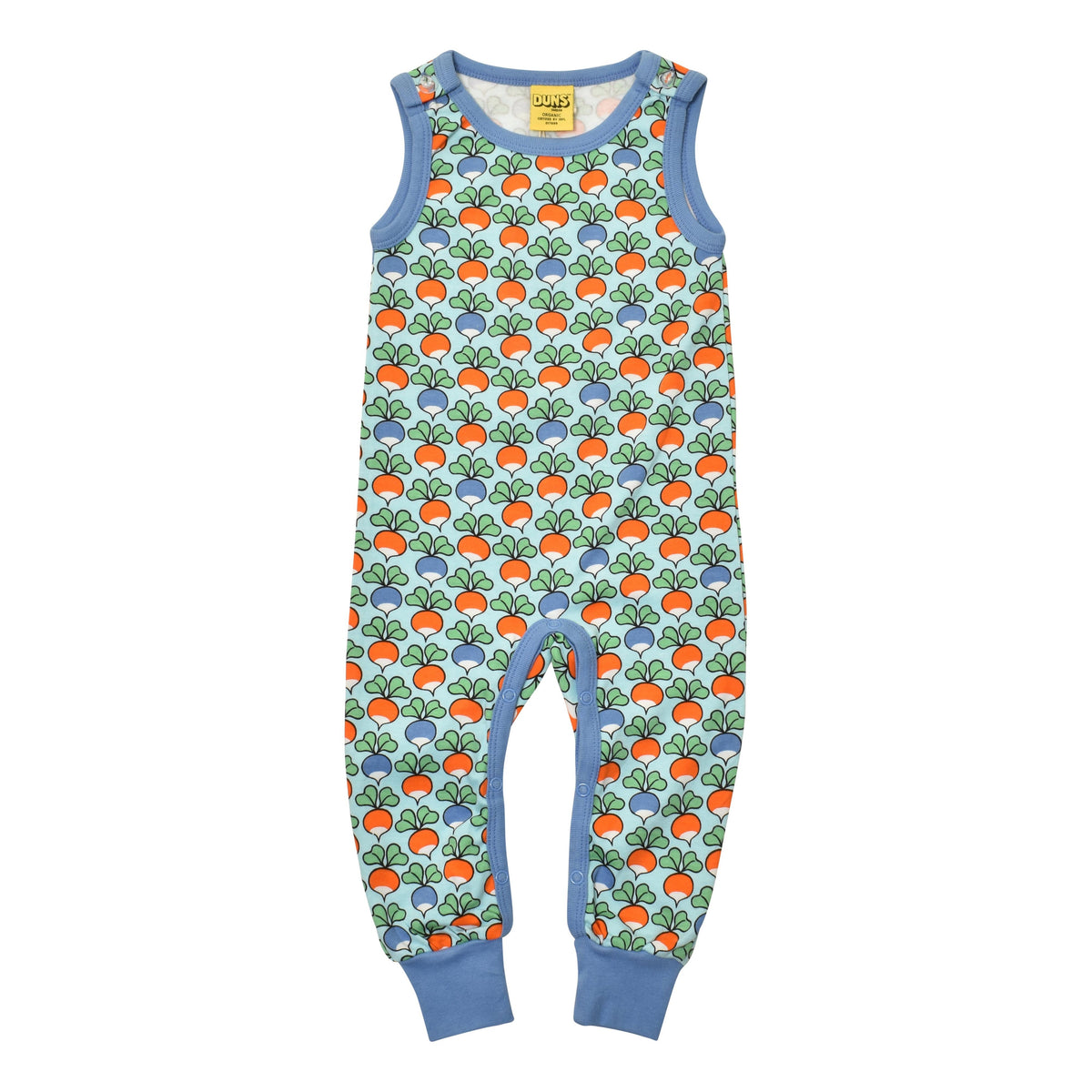 Radish - Multi Blue Dungarees - 2 Left Size 6-9 months-Duns Sweden-Modern Rascals