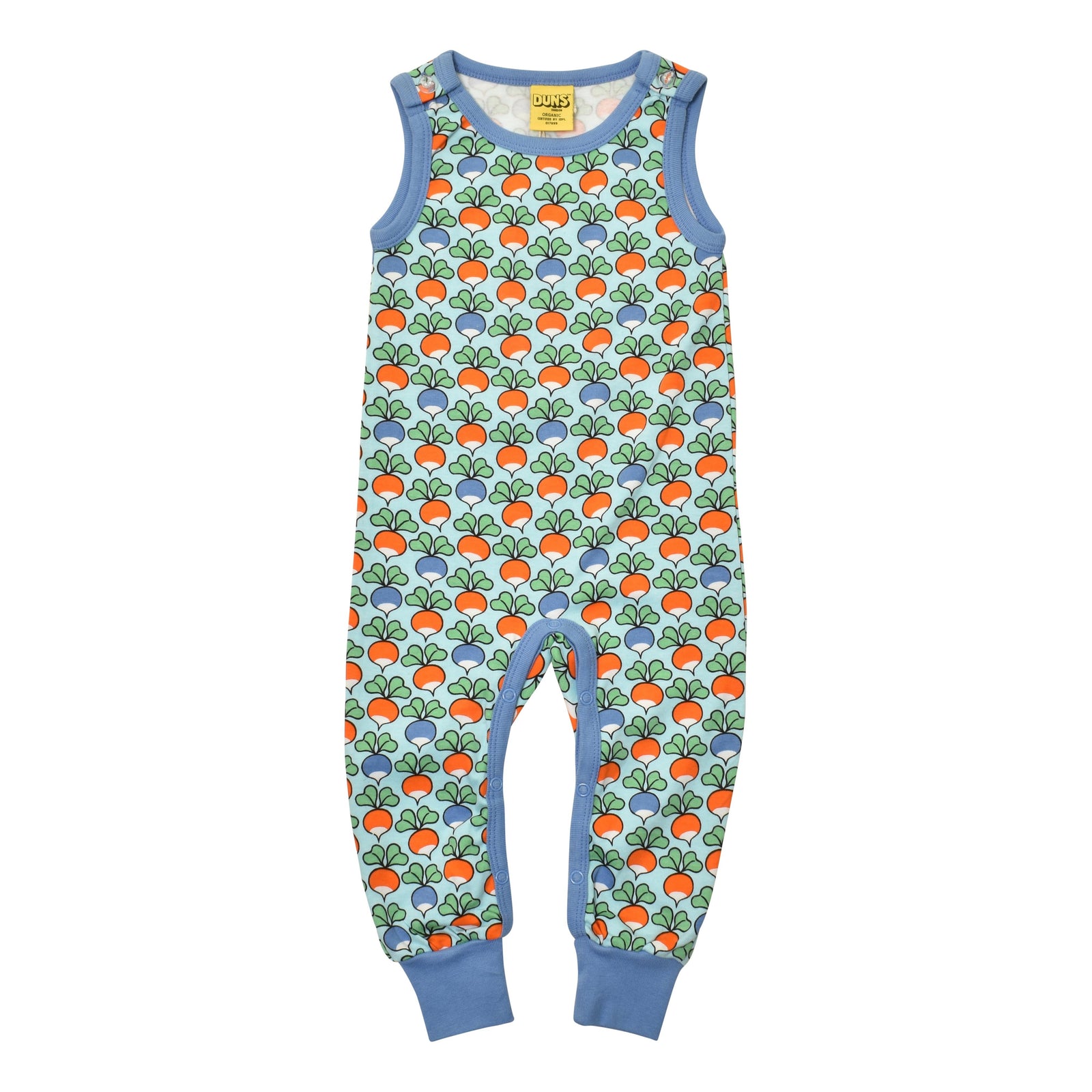 Radish - Multi Blue Dungarees - 2 Left Size 6-9 months-Duns Sweden-Modern Rascals