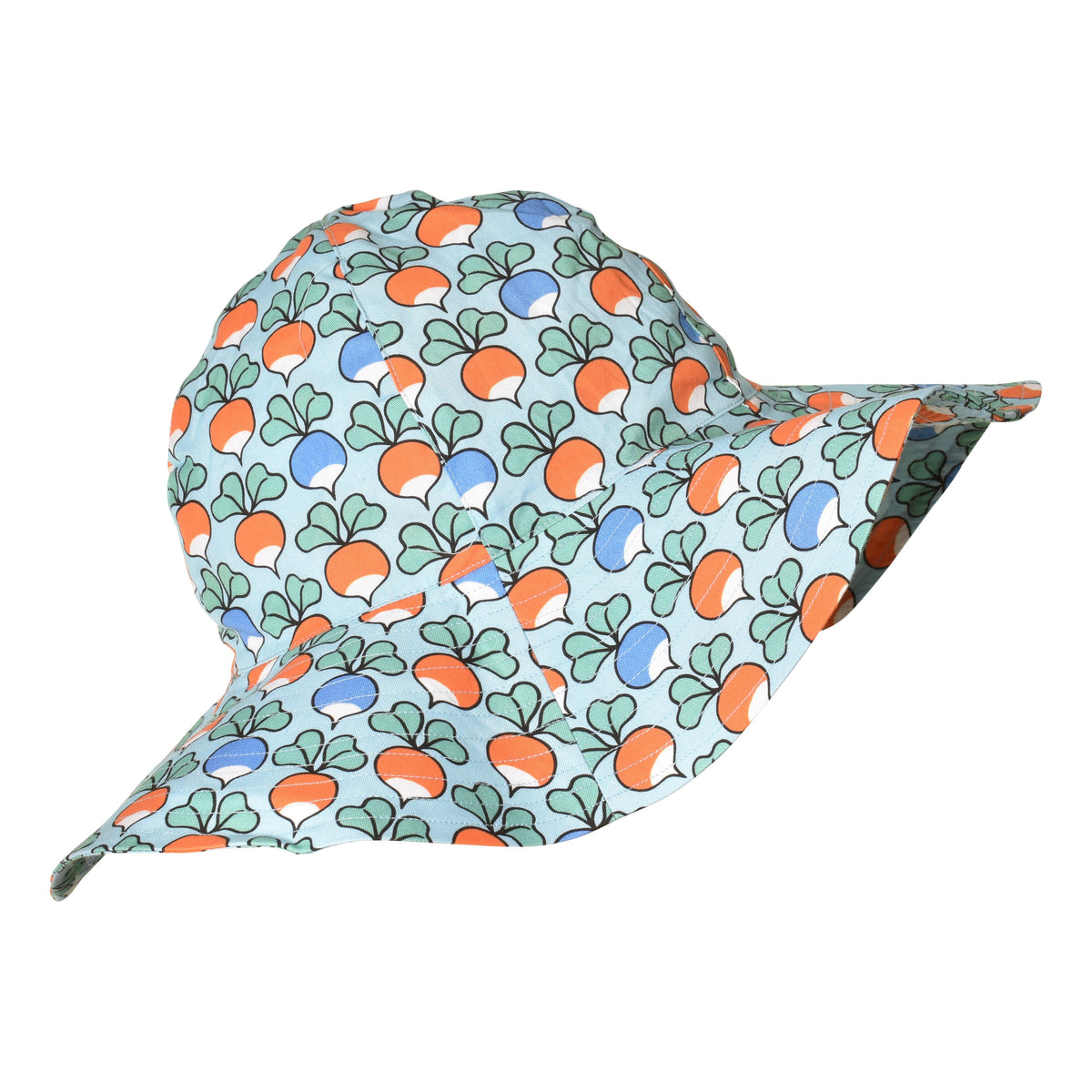 Radish - Multi Blue Woven Sunhat - 1 Left Size S-Duns Sweden-Modern Rascals