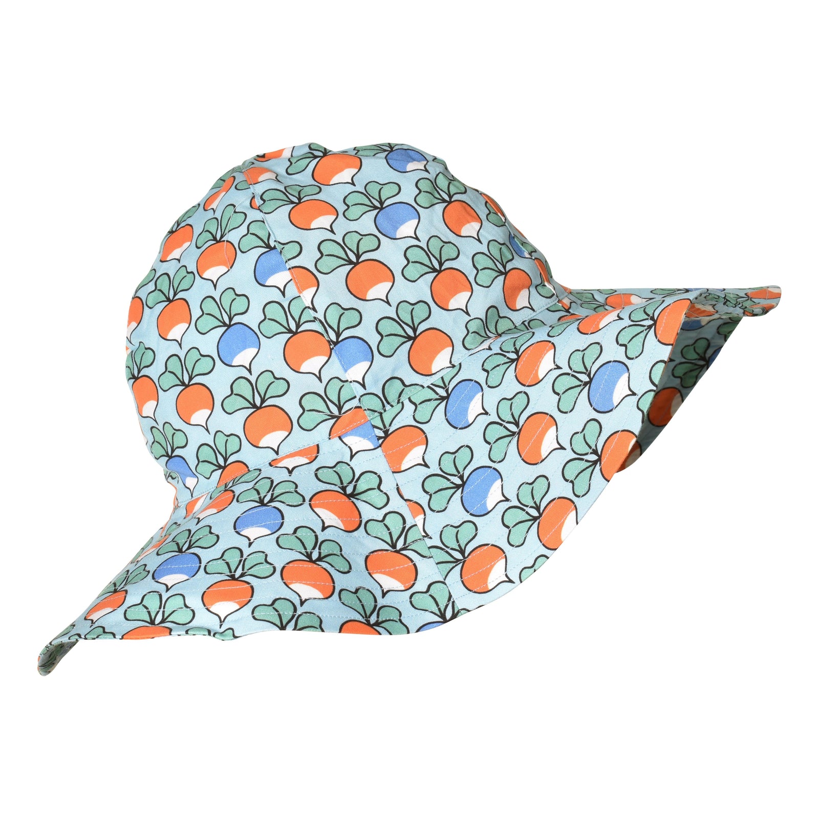 Radish - Multi Blue Woven Sunhat - 1 Left Size S-Duns Sweden-Modern Rascals