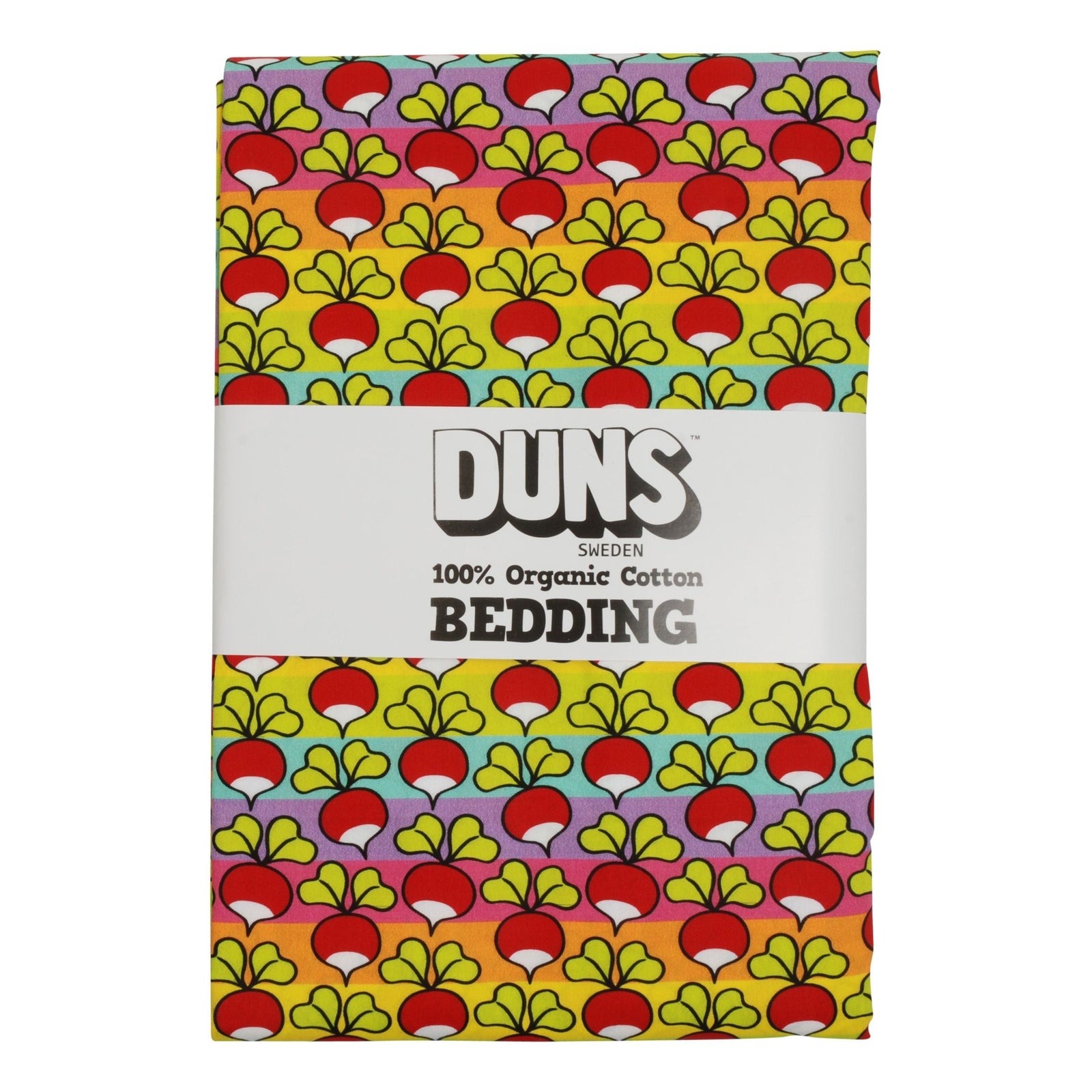 Radish - Pastel Rainbow Stripe Bedding - Duvet Cover & Pillow Case-Duns Sweden-Modern Rascals