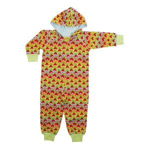 Radish - Pastel Rainbow Stripe Hooded Lined Suit - 1 Left Size 8-10 years-Duns Sweden-Modern Rascals